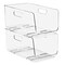 Sorbus Medium 2 Pack Stackable Storage Bins Open Front - Clear Pantry Bins for Storage and Organization